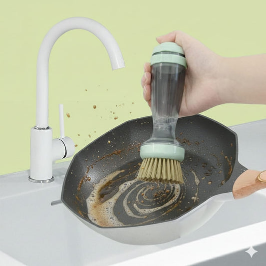 Liquid Soap Dispensing Dish Brush