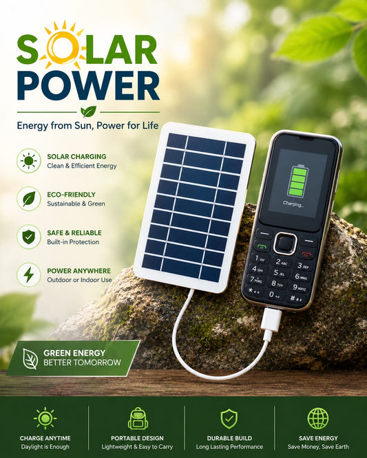 SunCharge Mini Solar Charger ☀️🔋