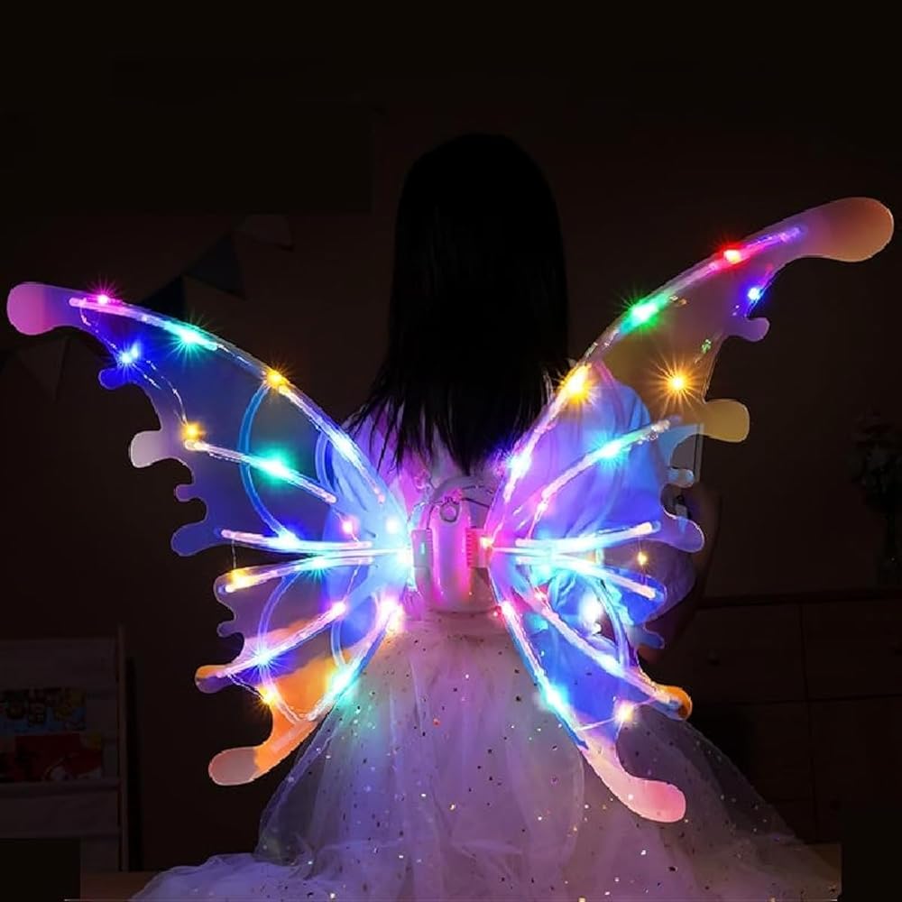 𝐋𝐄𝐃 𝐁𝐮𝐭𝐭𝐞𝐫𝐟𝐥𝐲 𝐖𝐢𝐧𝐠𝐬 with Glowing Lights & Music