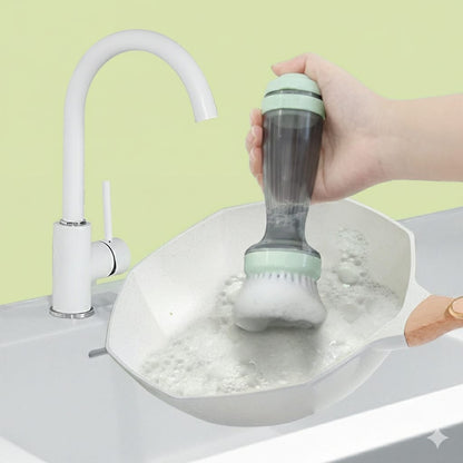 Liquid Soap Dispensing Dish Brush