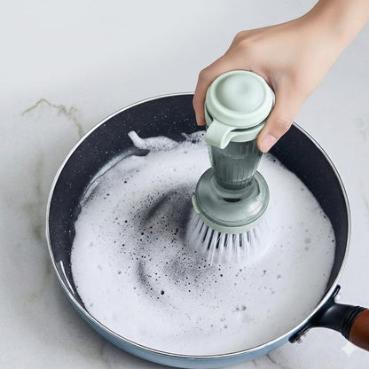 Liquid Soap Dispensing Dish Brush