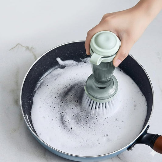 Liquid Soap Dispensing Dish Brush
